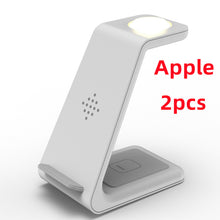 3 In 1 Fast Charging Station Wireless Charger Stand Wireless Quick Charge Dock For Phone Holder VELNIX