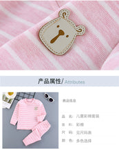 Cotton Children Sets Kids Clothes Boys Girls Children's Clothing Cartoon Autumn Winter Tops Pants Sleepwear Underwear Baby VELNIX