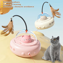 Smart Teaser Cat Toy Electric UFO Cat Teaser Stick With Bell Training Pet Toys Replaceable Feather Interactive Cat Supplies Pet Supplies Pets Products VELNIX