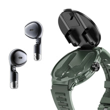 D11 Men's Headset 2-in-1 Smart Call Watch Heart Rate Blood Pressure Sleep Monitoring NFC Access Control VELNIX