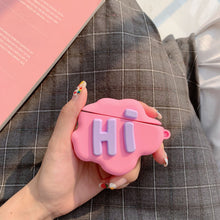 AirPod 2 Case 3D HI BYE Cloud Letter Cartoon Soft Silicone Wireless Earphone Cases For   Airpods Case Cute Cover VELNIX