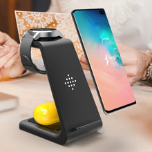 3 In 1 Fast Charging Station Wireless Charger Stand Wireless Quick Charge Dock For Phone Holder VELNIX