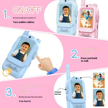 Mini Video Wireless Walkie Talkies For Kids Handheld 2 Pack Rechargeable Intercom Cam Outdoor Family Games Gift For Boys Girls VELNIX
