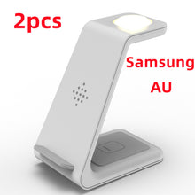 3 In 1 Fast Charging Station Wireless Charger Stand Wireless Quick Charge Dock For Phone Holder VELNIX