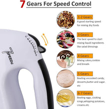 Electric Handheld Whisk 7 Speed Hand Mixer Kitchen Egg Beater Cream Cake Blender CJ