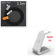 3 In 1 Fast Charging Station Wireless Charger Stand Wireless Quick Charge Dock For Phone Holder VELNIX