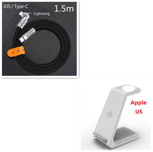 3 In 1 Fast Charging Station Wireless Charger Stand Wireless Quick Charge Dock For Phone Holder VELNIX