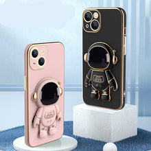3D Astronaut Phone Case Anti-Drop Electroplating Bracket VELNIX