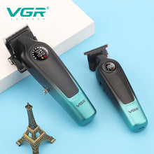 VGR Men'S Electric Hair Clipper and Trimmer Set, Professional Barber Kit with LCD Display, USB Rechargeable Battery, Model V-196&V-996, Green Color, Perfect Gift for Husband, Father, Friend on Holidays, Anniversaries, Birthdays VELNIX