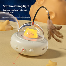Smart Teaser Cat Toy Electric UFO Cat Teaser Stick With Bell Training Pet Toys Replaceable Feather Interactive Cat Supplies Pet Supplies Pets Products VELNIX