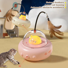 Smart Teaser Cat Toy Electric UFO Cat Teaser Stick With Bell Training Pet Toys Replaceable Feather Interactive Cat Supplies Pet Supplies Pets Products VELNIX