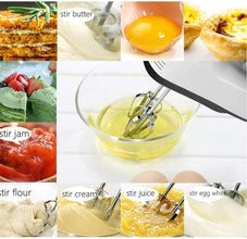 Electric Handheld Whisk 7 Speed Hand Mixer Kitchen Egg Beater Cream Cake Blender CJ