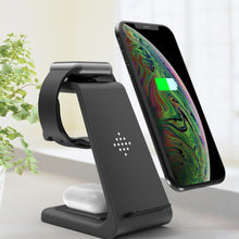 3 In 1 Fast Charging Station Wireless Charger Stand Wireless Quick Charge Dock For Phone Holder VELNIX
