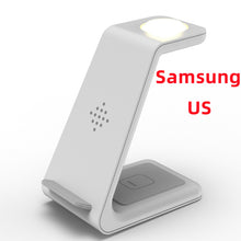 3 In 1 Fast Charging Station Wireless Charger Stand Wireless Quick Charge Dock For Phone Holder VELNIX