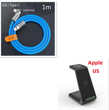3 In 1 Fast Charging Station Wireless Charger Stand Wireless Quick Charge Dock For Phone Holder VELNIX