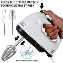 Electric Handheld Whisk 7 Speed Hand Mixer Kitchen Egg Beater Cream Cake Blender CJ