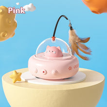 Smart Teaser Cat Toy Electric UFO Cat Teaser Stick With Bell Training Pet Toys Replaceable Feather Interactive Cat Supplies Pet Supplies Pets Products VELNIX