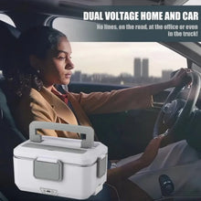 2.5L 90W Electric Heating Lunch Box 24/220V Stainless Steel Liner Portable Food Heater Bento Box Food Container for Car VELNIX