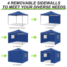 3x3m Folding Gazebo Waterproof Gazebo Party Tent With 4 Side Wall Pop Up Garden Awning Anti-UV For Outdoor Garden Courtyard Tent VELNIX