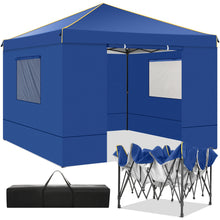 3x3m Folding Gazebo Waterproof Gazebo Party Tent With 4 Side Wall Pop Up Garden Awning Anti-UV For Outdoor Garden Courtyard Tent VELNIX