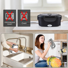 1.5L-2.5L 60W-90W Electric Heating Lunch Box 12/220V Stainless Steel Liner Portable Food Heater Bento Box Food Container for Car VELNIX