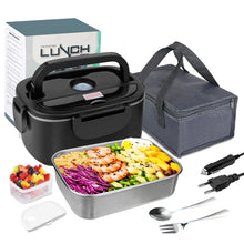 1.5L-2.5L 60W-90W Electric Heating Lunch Box 12/220V Stainless Steel Liner Portable Food Heater Bento Box Food Container for Car VELNIX