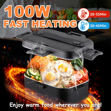 Electric Lunch Box 100 W 1.8 L Stainless Steel Removable Portable Lunch Box 12 /24 /230 V Car/Truck/Office with Insulated Bag VELNIX