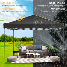 3x3m Folding Gazebo Waterproof Gazebo Party Tent With 4 Side Wall Pop Up Garden Awning Anti-UV For Outdoor Garden Courtyard Tent VELNIX