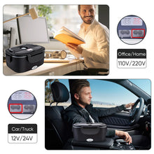 1.5L-2.5L 60W-90W Electric Heating Lunch Box 12/220V Stainless Steel Liner Portable Food Heater Bento Box Food Container for Car VELNIX