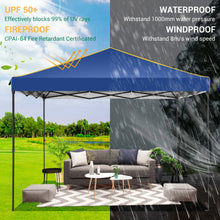 3x3m Folding Gazebo Waterproof Gazebo Party Tent With 4 Side Wall Pop Up Garden Awning Anti-UV For Outdoor Garden Courtyard Tent VELNIX