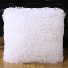 Plush Decorative Pillow Covers Pillowcase 18x18 inch Black White Red Green Purple Grey 45x45cm Throw Pillow Sofa Cushion Cover VELNIX