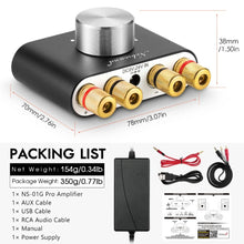 Nobsound Mini Bluetooth 5.0 TPA3116 Digital Amplifier Hifi Stereo Audio Receiver Power Amp 50W+50W Car Sound Amplifiers VELNIX