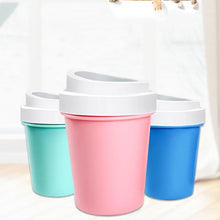 Outdoor portable pet dog paw cleaner cup soft silicone foot washer clean dog paws one click manual quick feet wash cleaner VELNIX