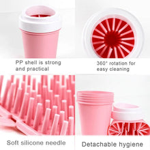 Outdoor portable pet dog paw cleaner cup soft silicone foot washer clean dog paws one click manual quick feet wash cleaner VELNIX