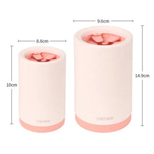 Outdoor portable pet dog paw cleaner cup soft silicone foot washer clean dog paws one click manual quick feet wash cleaner VELNIX