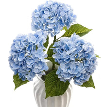 Hydrangea Artificial Flowers Real Touch Latex 19 Inch Large Hydrangea for Home Decoration Bridal Bouquet Wedding 49cm  Decor VELNIX
