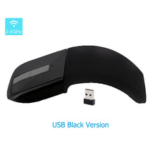 Wireless Bluetooth Mouse Foldable Arc Touch Mouse Ergonomic Slim Folding PC Mice USB Optical Computer Mause For Macbook Laptop VELNIX