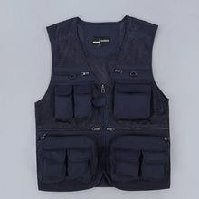 Plus Size Men's Vest Mesh Waistcoat Summer Tool Multi Pocket Work Wear Big Large Cargo Sleeveless Jacket Male Fishing Quick Dry VELNIX