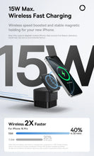 Baseus 3 in 1 25W Magnetic Wireless Charger Stand 15W Fast Wireless Charging Desktop Dock Station For iPhone16 15 14 13 Airpod VELNIX