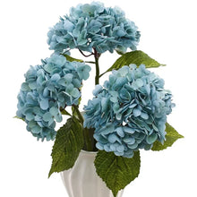 Hydrangea Artificial Flowers Real Touch Latex 19 Inch Large Hydrangea for Home Decoration Bridal Bouquet Wedding 49cm  Decor VELNIX