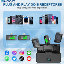 Wireless  Microphone with Built-in Noise Reduction, USB-C Interface. Portable for Streaming, Podcast Recording, and Online VELNIX