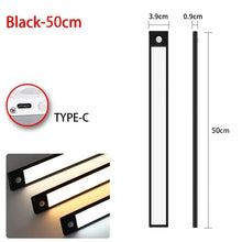 LED Motion Sensor Light Night Light Wireless USB Under Cabinet Light For Kitchen Cabinet Bedroom Wardrobe Sensor Indoor Lighting VELNIX