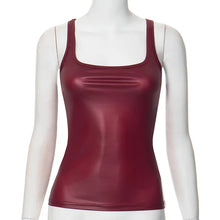 Y2k Streetwear Solid Slim Fit Square Neck Vest Summer Sexy Casual Daily Wear Fashion Shiny Satin Tank Top Sleeveless Blouse VELNIX