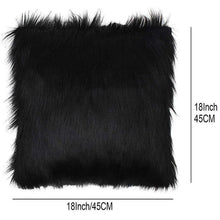 Plush Decorative Pillow Covers Pillowcase 18x18 inch Black White Red Green Purple Grey 45x45cm Throw Pillow Sofa Cushion Cover VELNIX