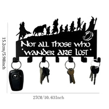Decorative Metal Key Holder, Wall Mounted key hooks for home Hanging Artwork Storage Rack Metal Wall Hanging Iron Art Artwork VELNIX