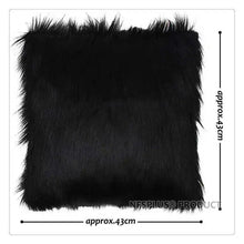 Plush Decorative Pillow Covers Pillowcase 18x18 inch Black White Red Green Purple Grey 45x45cm Throw Pillow Sofa Cushion Cover VELNIX