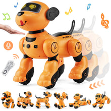 SucceBuy Remote Control Robot Dog Toy Dog Programmable Smart Interactive Robotic Pet for Kids Singing Dancing RC Stunt Toy VELNIX