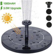 Floating Solar Fountain Pump with 6 Nozzles, Solar Powered Bird Bath Water Fountain for Garden Patio Pond Pool Outdoor Decor VELNIX