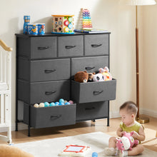 JHK Dresser For Bedroom With 9 Fabric Storage Drawer Wardrobe Tall Chest Organizer Closet Adult Kids Clothes Cabinet Furniture VELNIX