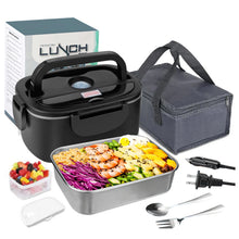 2-in-1 electric lunch box leak-proof portable food warmer 1.5/2/2.5 L microwave bento lunch box with stainless steel container VELNIX